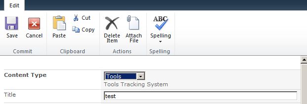 Content Type Tool